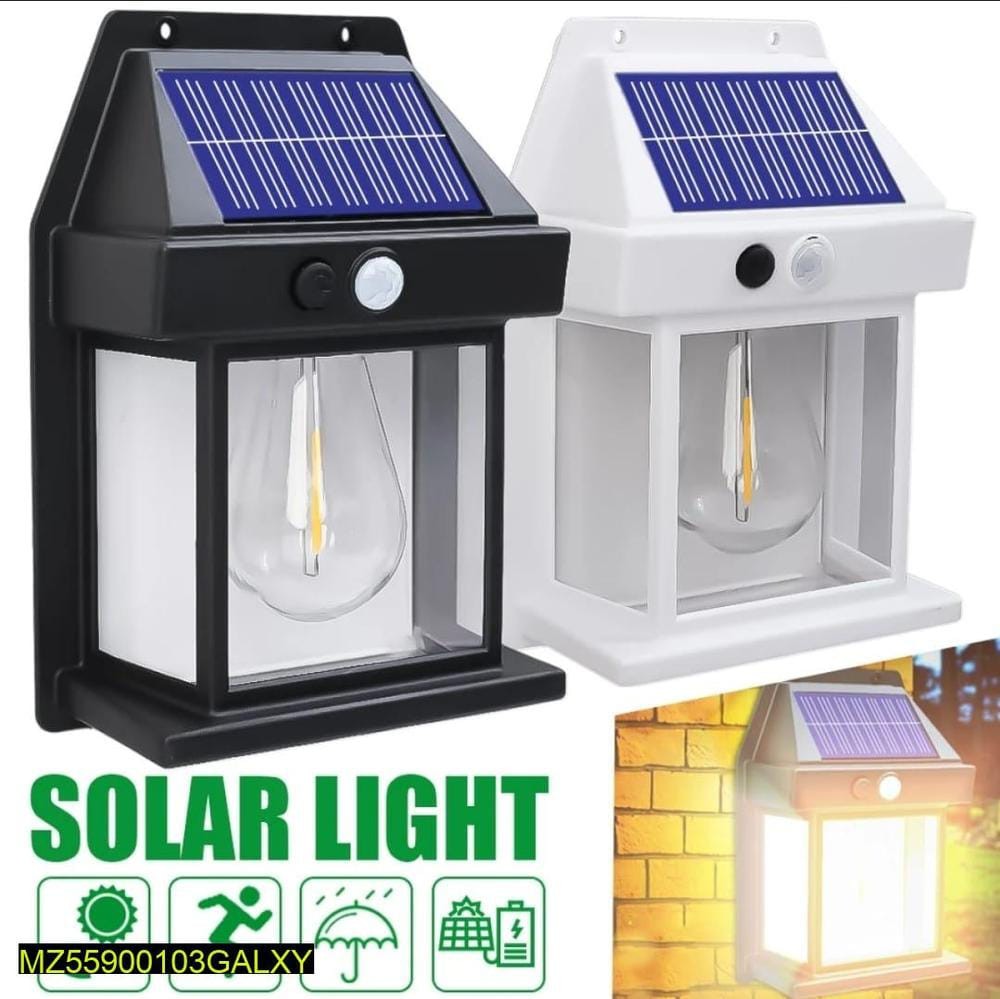 Solar Motion Sensor Outdoor Wall Light