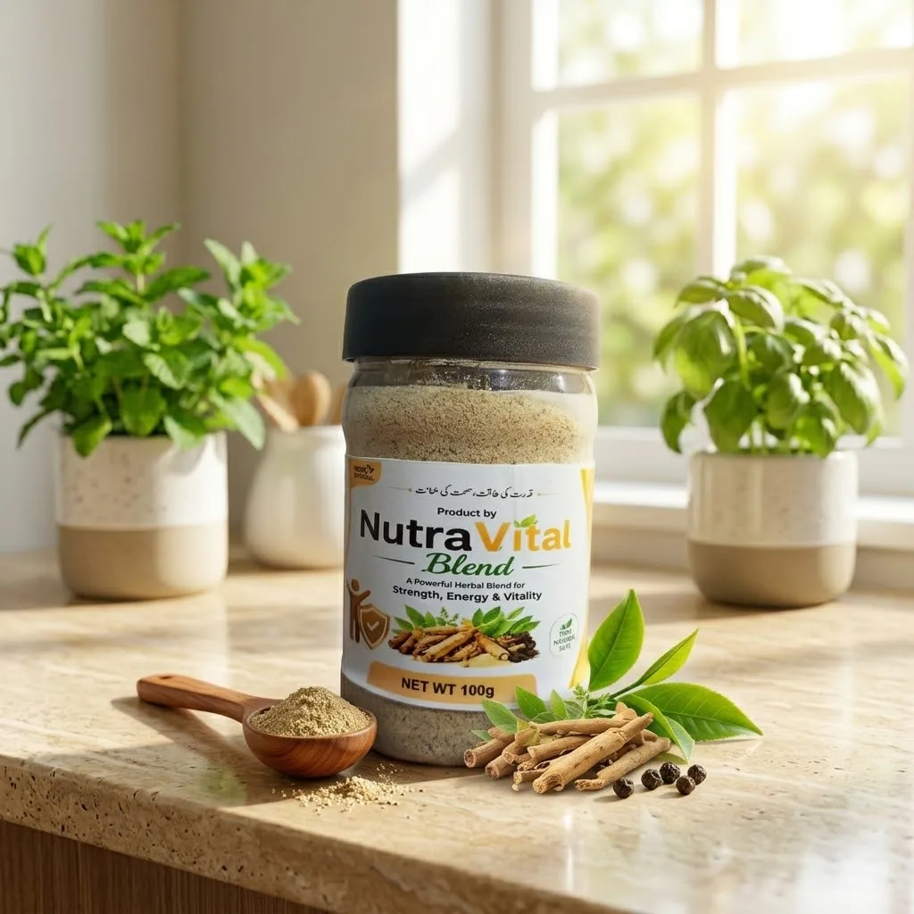 NutraVital Blend 100 Gm- 100% Organic & Natural Daily Energy Tonic Powder (For Whole Family)