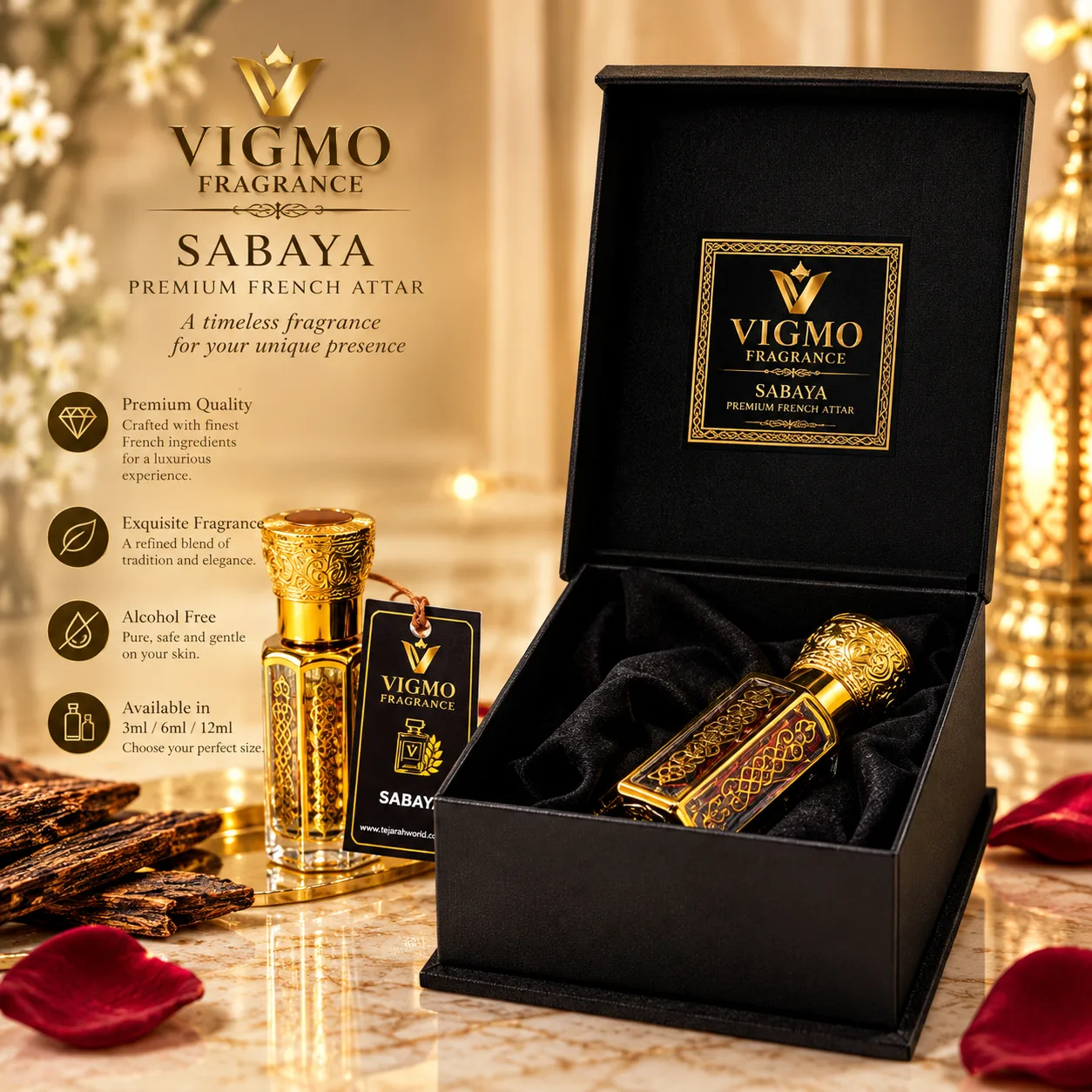 VIGMO FRAGRANCE – SABAYA Premium French Attar - Image 2