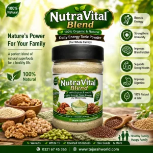 NutraVital Blend 100 Gm- 100% Organic & Natural Daily Energy Tonic Powder (For Whole Family)